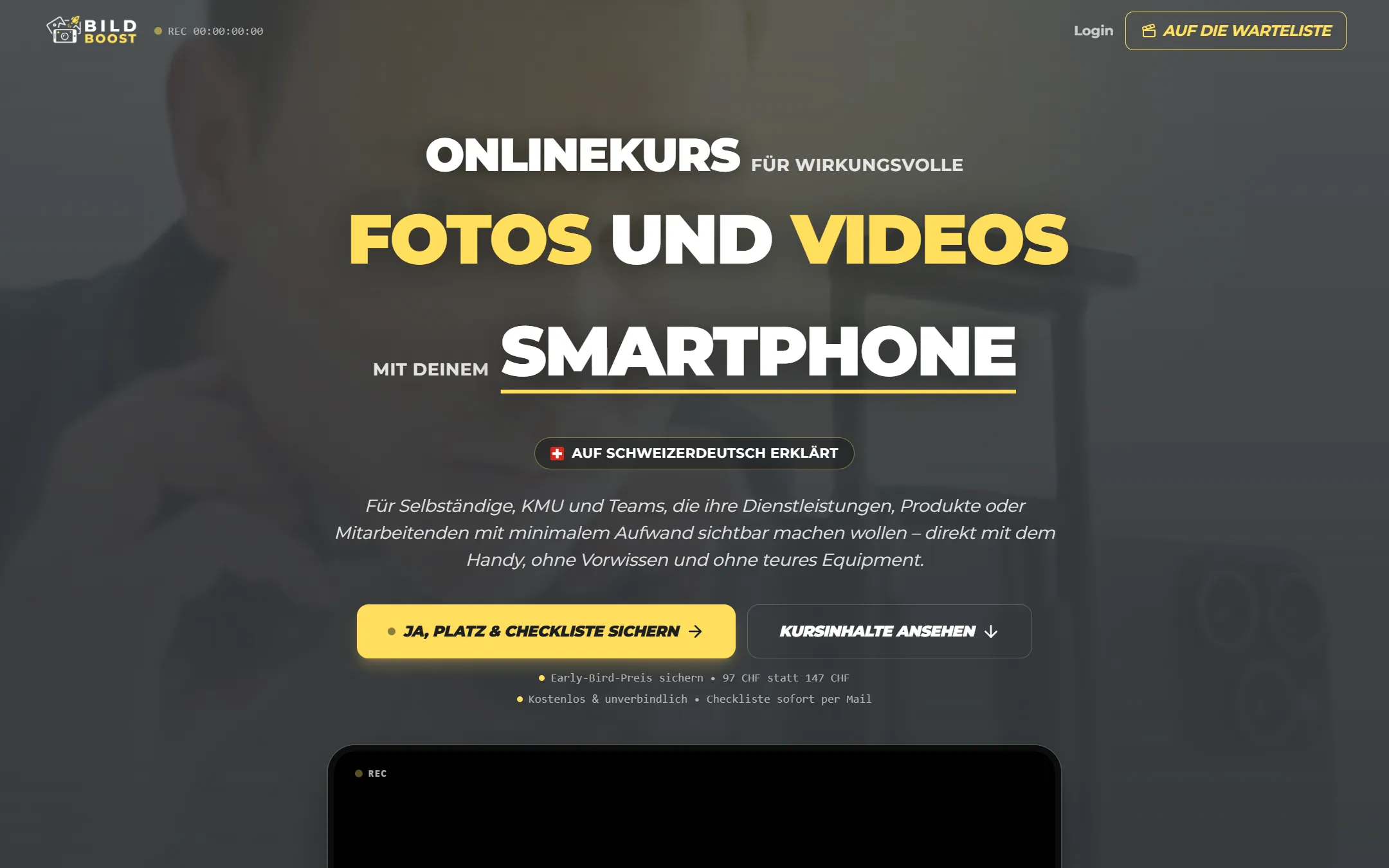 Vorschau der Website Bild Boost Academy