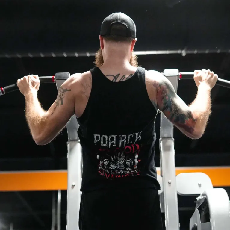 Mike Poarch training in the gym