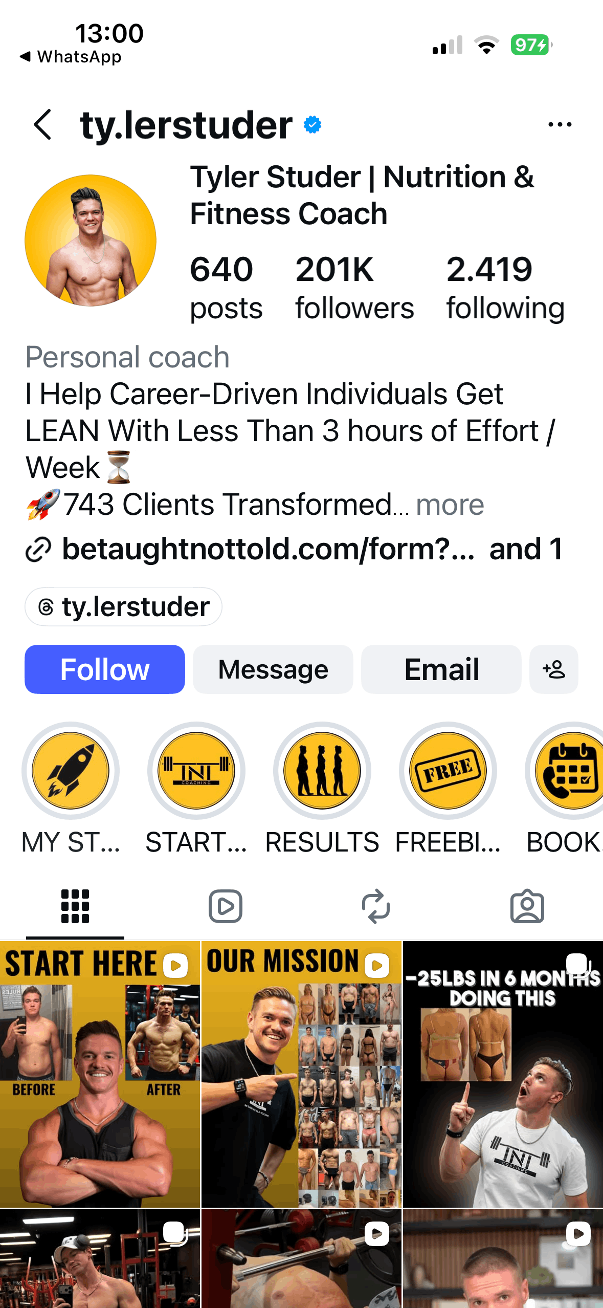 Client profile