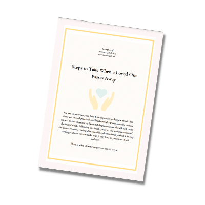 Steps To Take When A Loved One Passes Away - Andrea L. Jakob, PA