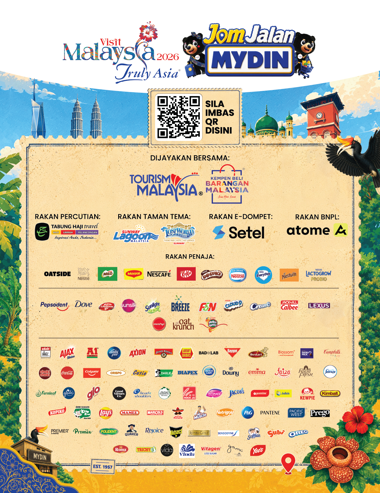 Dijayakan Oleh — sponsor and partner brands