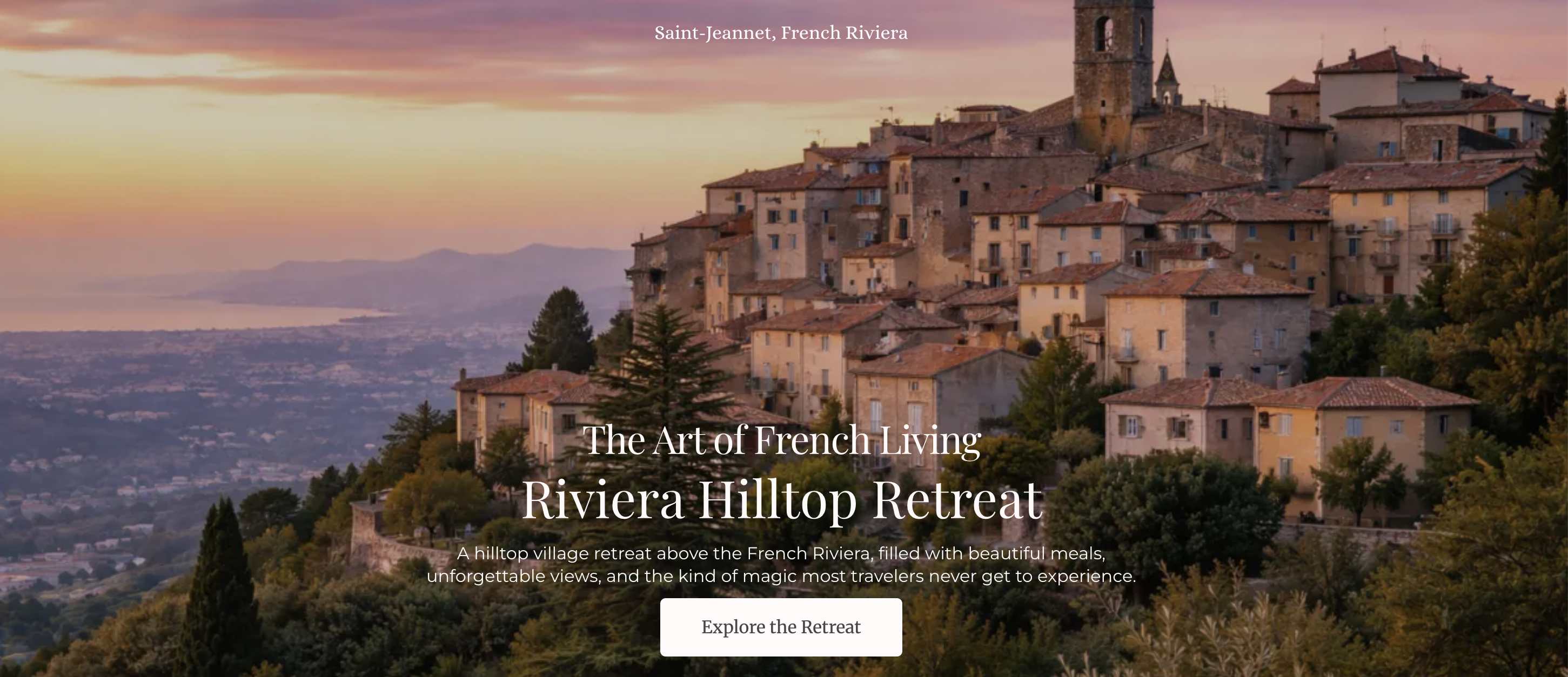 French Julie Travels | 2026 Riviera Hilltop Retreat | South of France