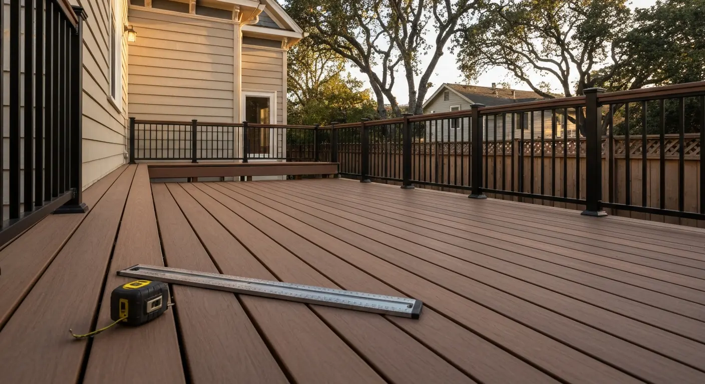 Composite deck installation
