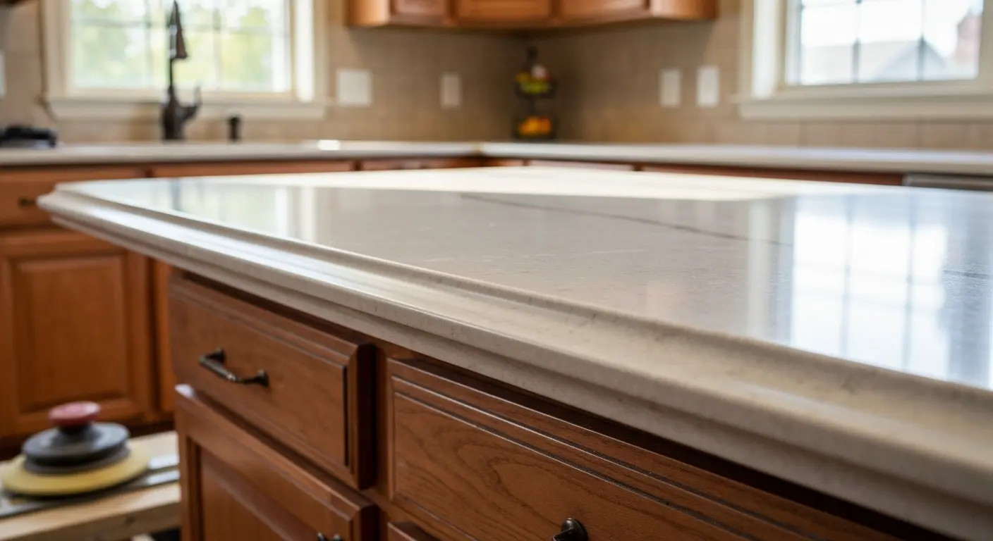 Custom edge detail on countertop