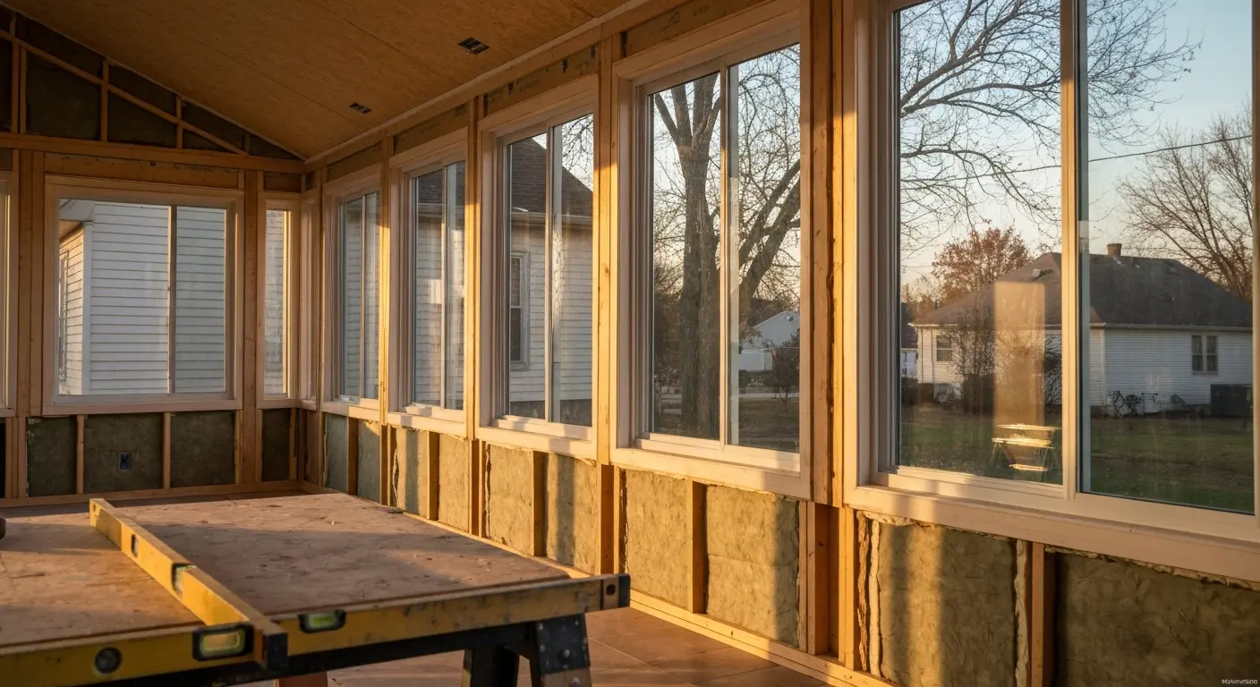 Four-season sunroom