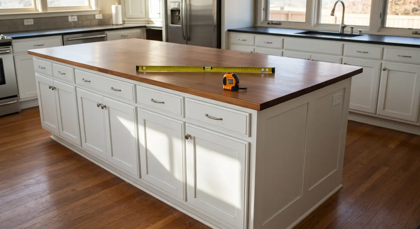 Custom kitchen island design and installation