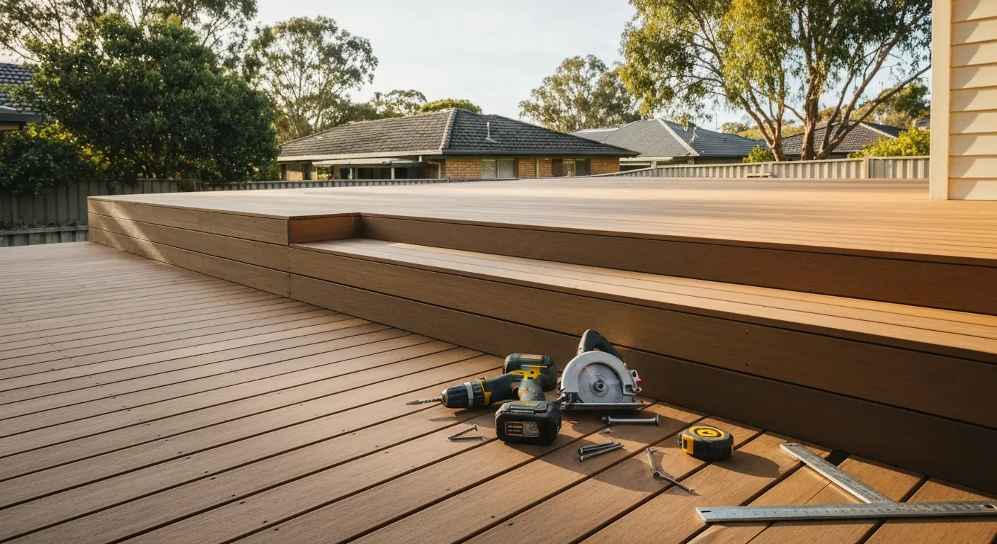 Deck repair and replacement project