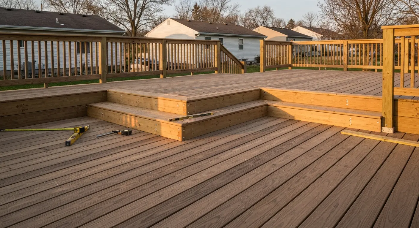 Custom multi-level deck