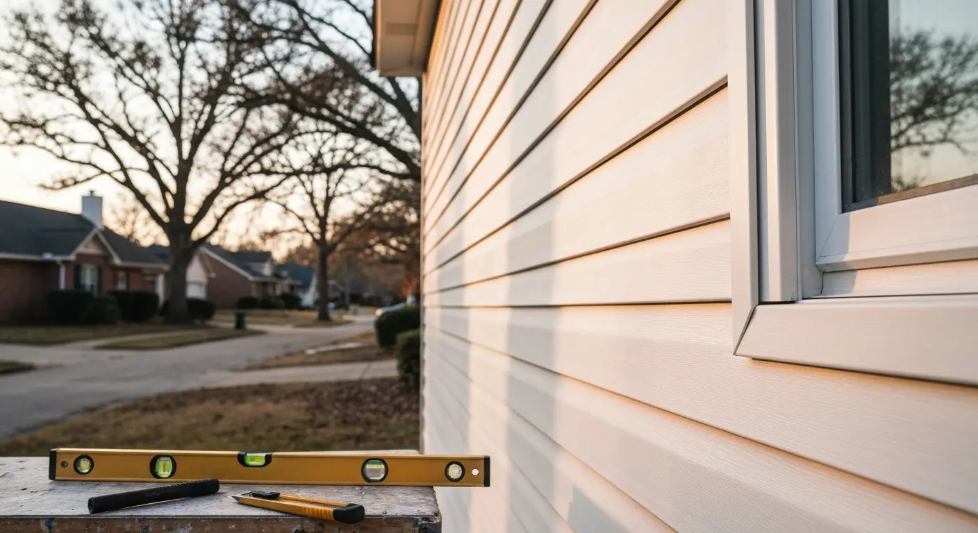 Vinyl siding installation