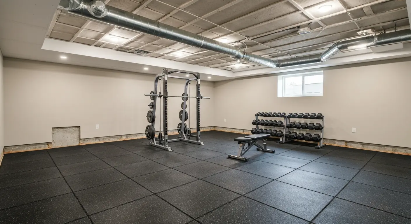 Home gym basement