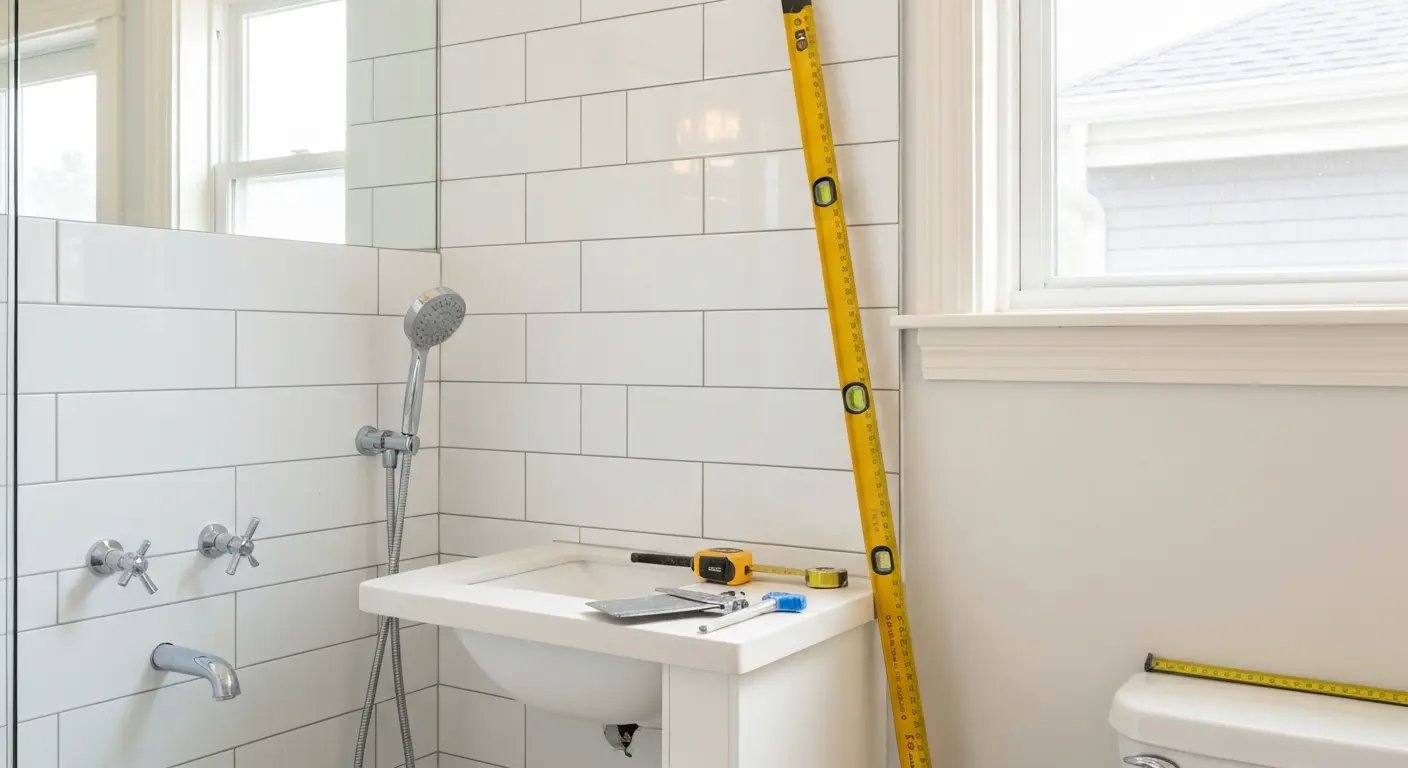 Bathroom remodel with new fixtures