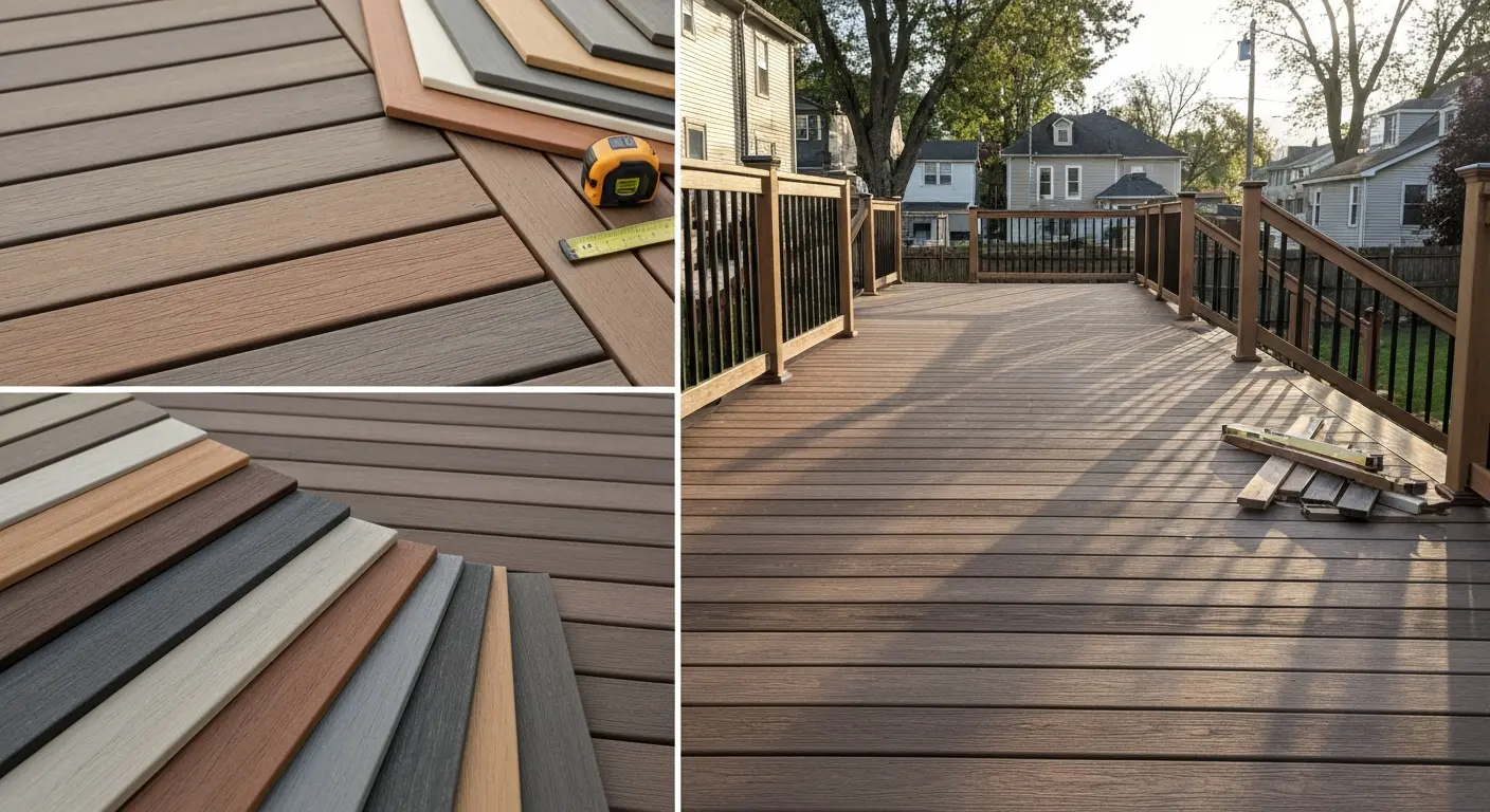 Wood and composite deck materials