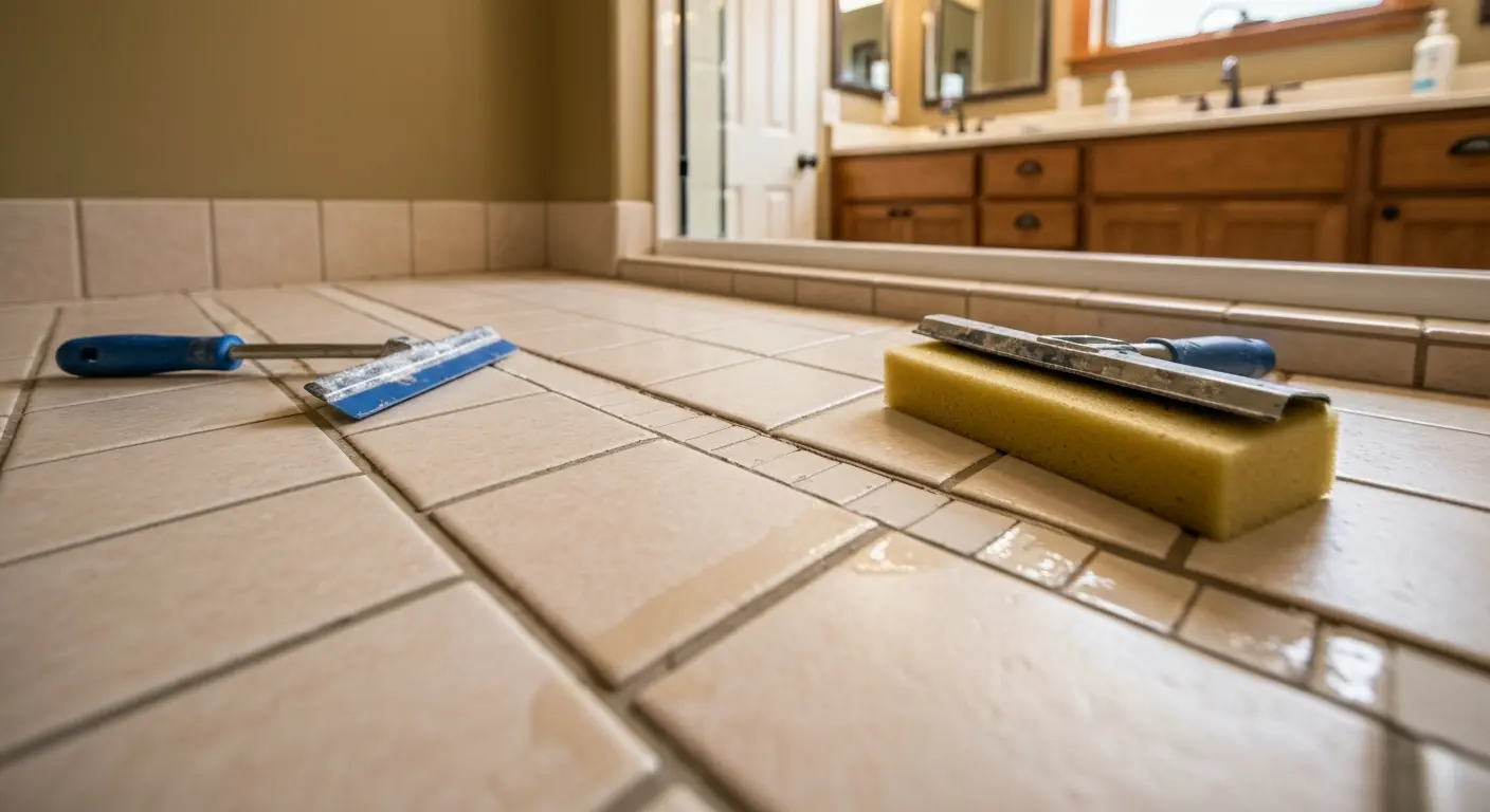 Tile repair and regrouting