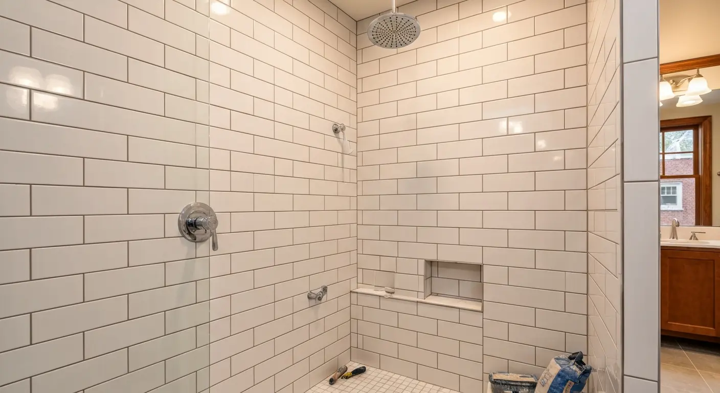 Tile shower