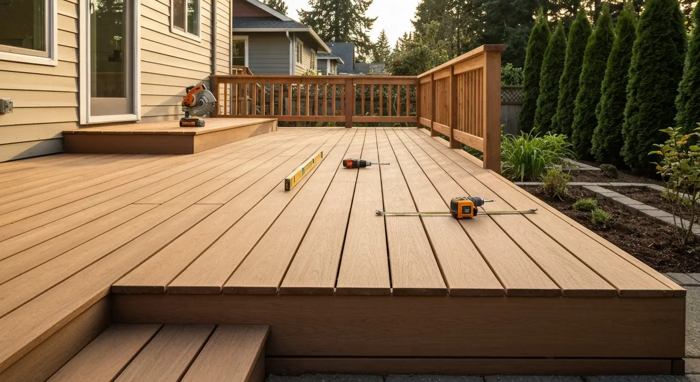 Ground-level deck