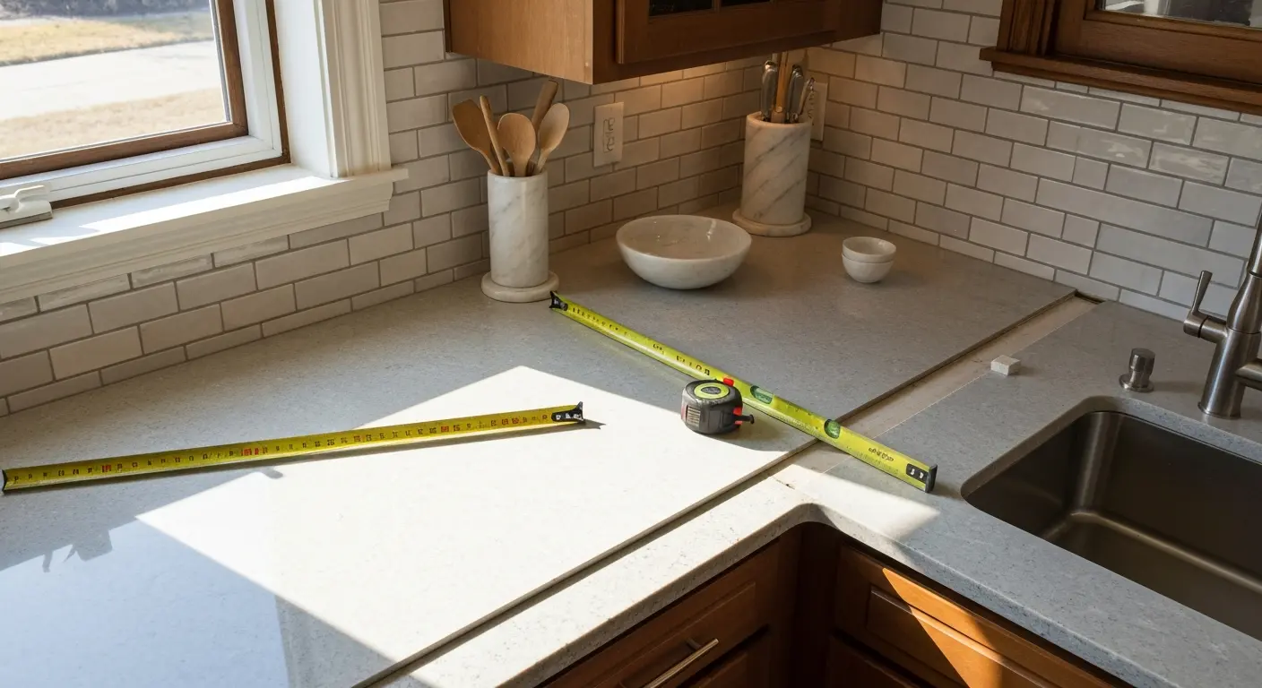 Kitchen countertops and backsplash project