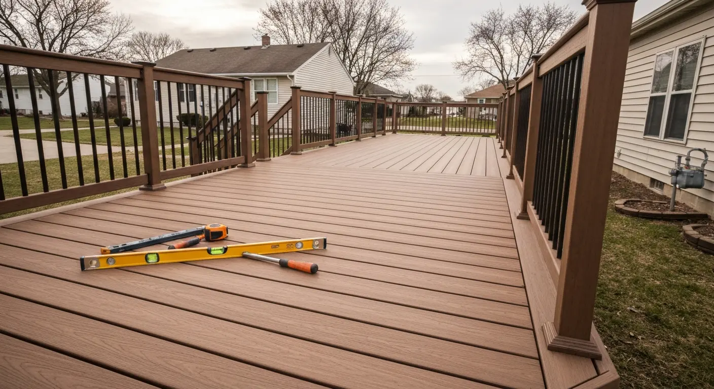 Custom deck construction project