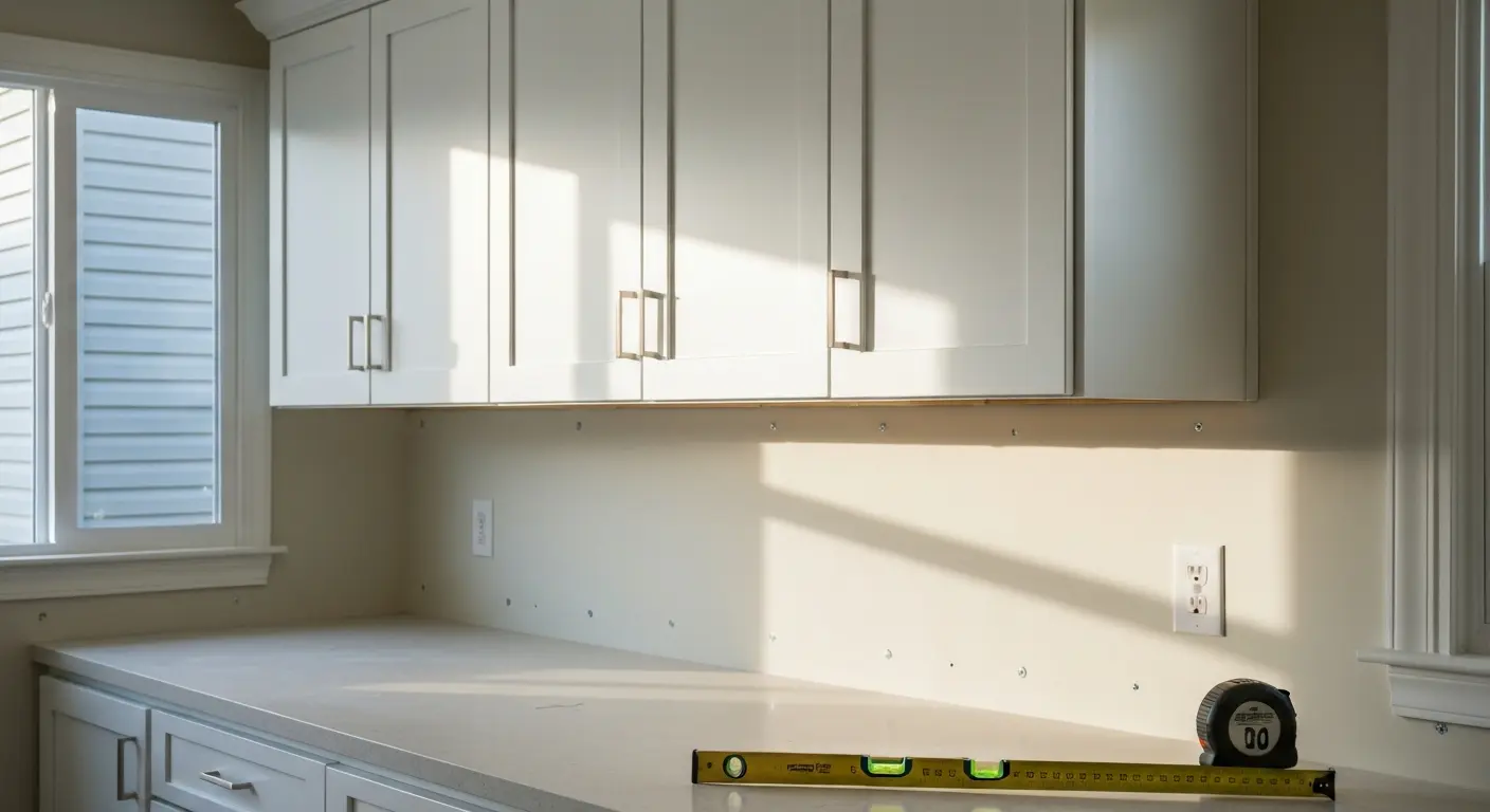 Custom cabinet installation project