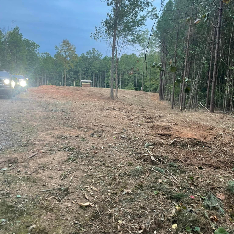 Explicit Land & Tree crew clearing land for a build site in North Georgia