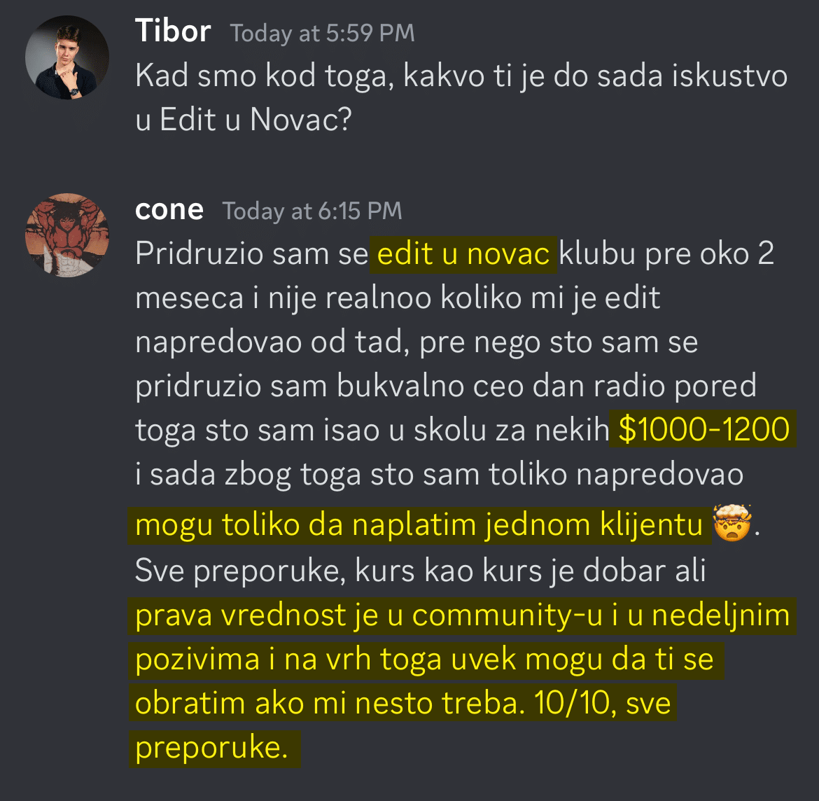 Rezultat člana