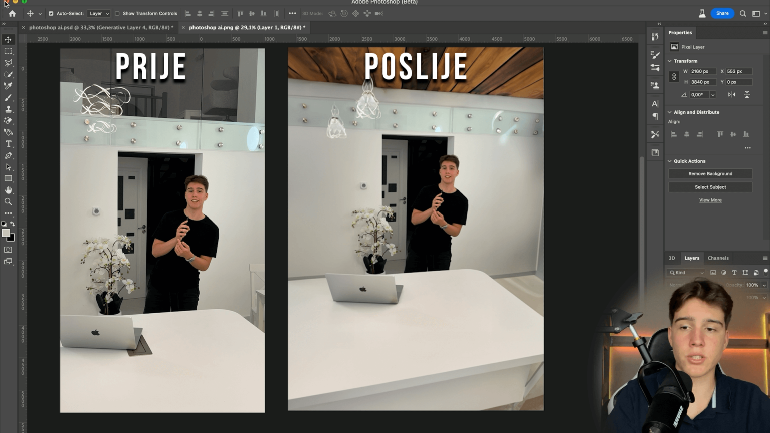 Kako koristiti Photoshop AI u video editingu