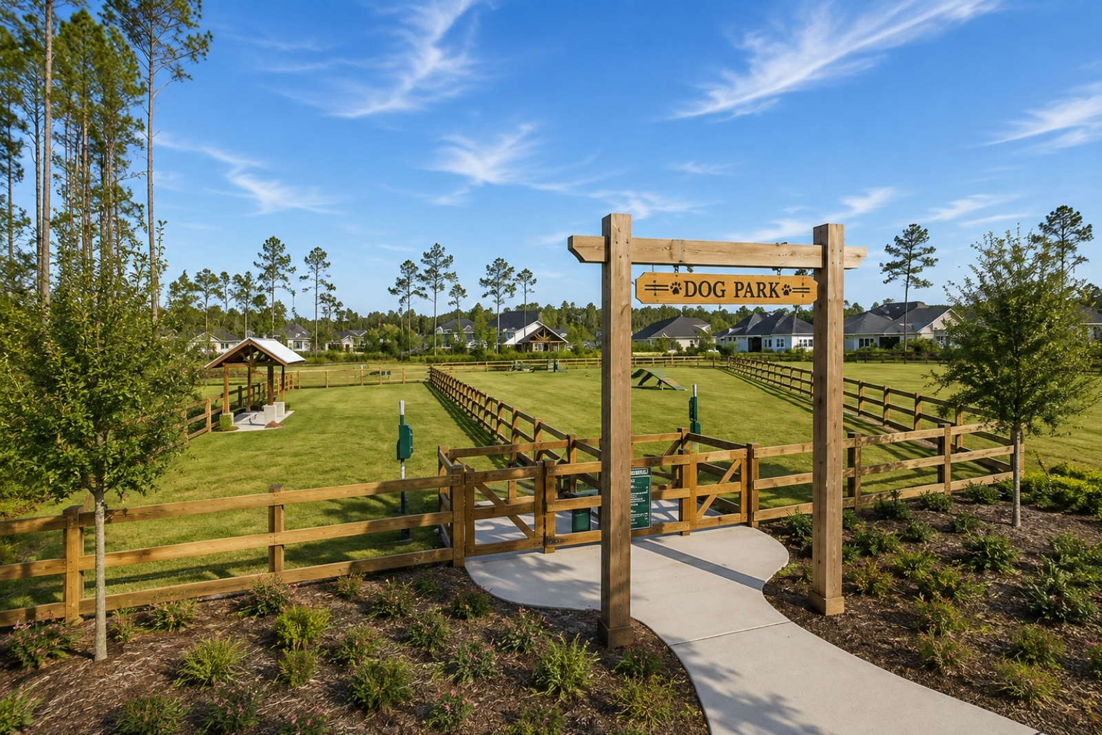 Central Bark dog park at Twenty Mile Post in Nocatee