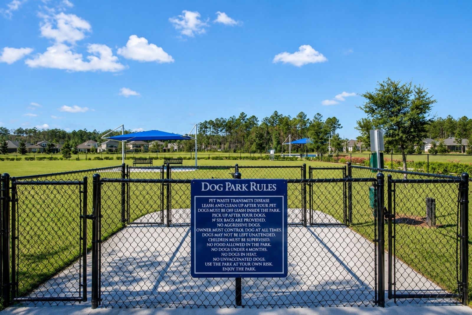 Cypress Tails dog park in Cypress Trails at Nocatee