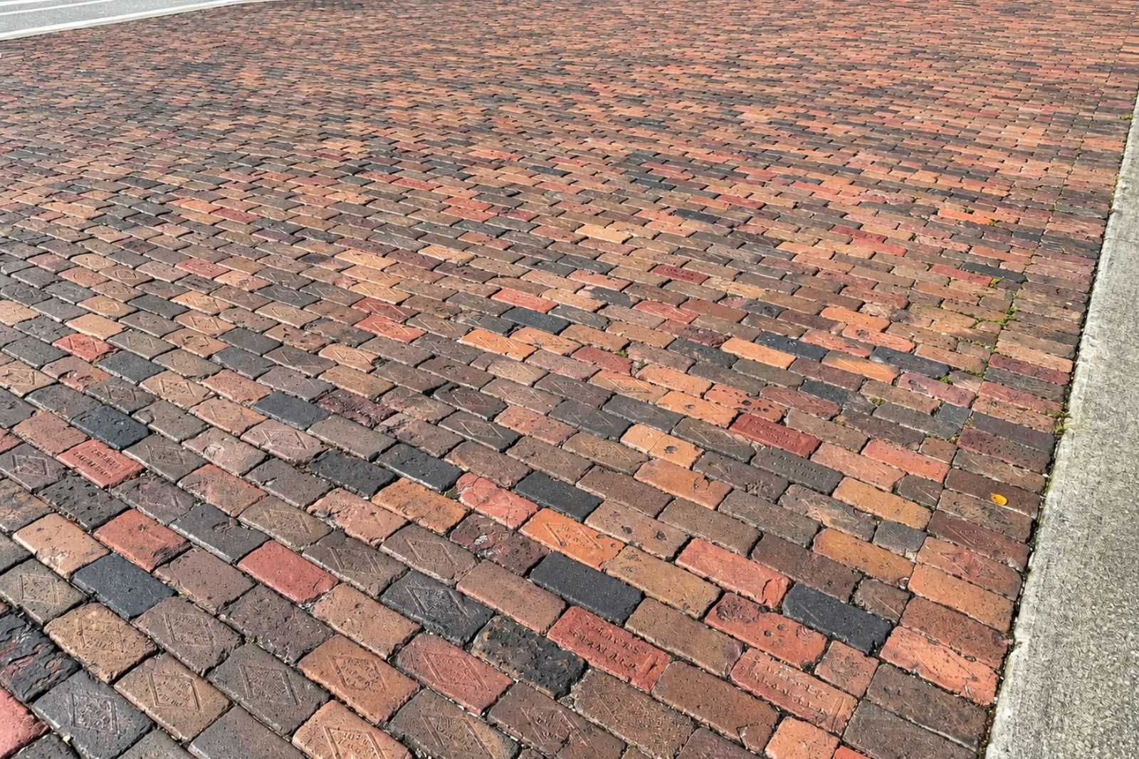 Historic CR 210 brick paving preserved in Twenty Mile at Nocatee