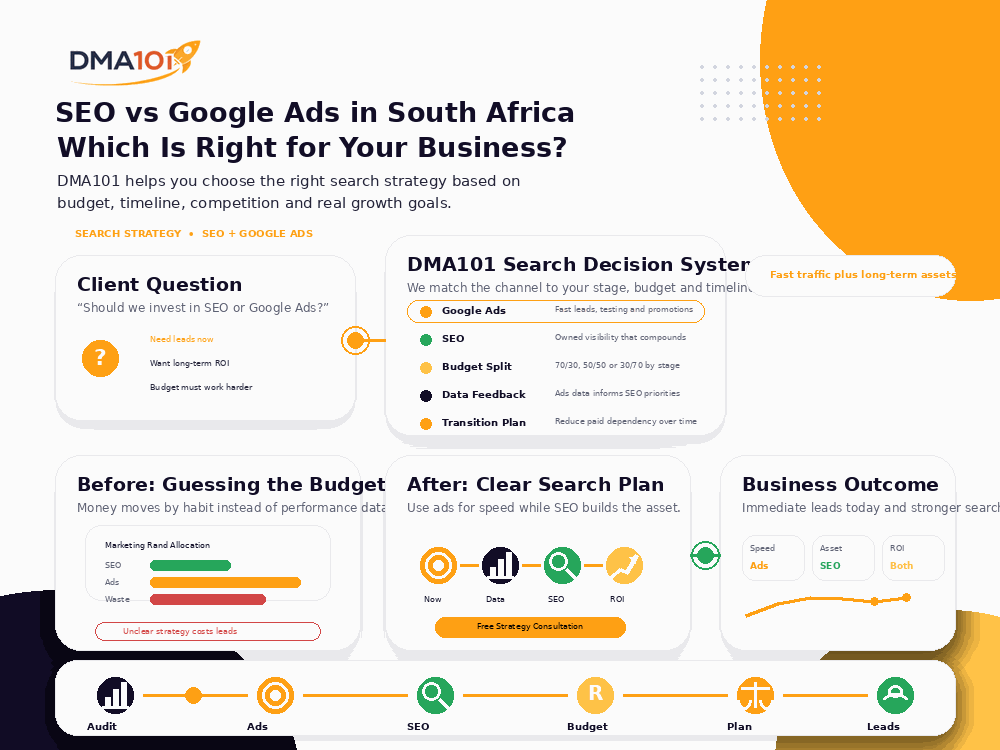 SEO vs Google Ads in South Africa: Which Is Right for Your Business? (2026 Guide)