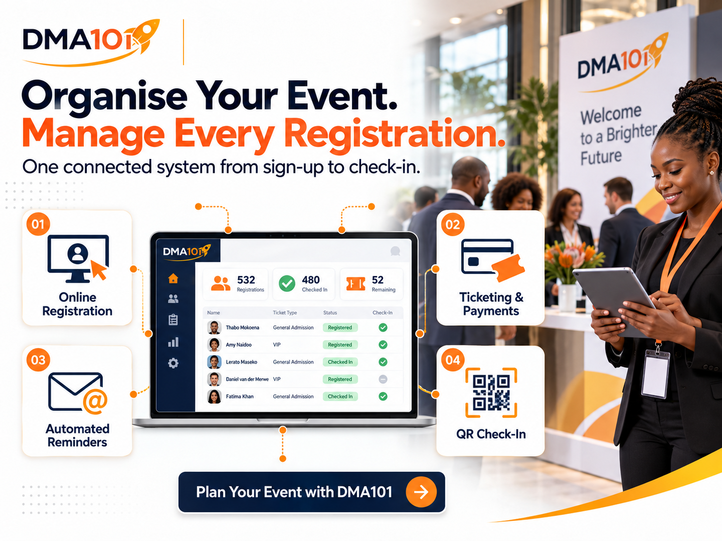 How to Organise an Event and Manage Registrations