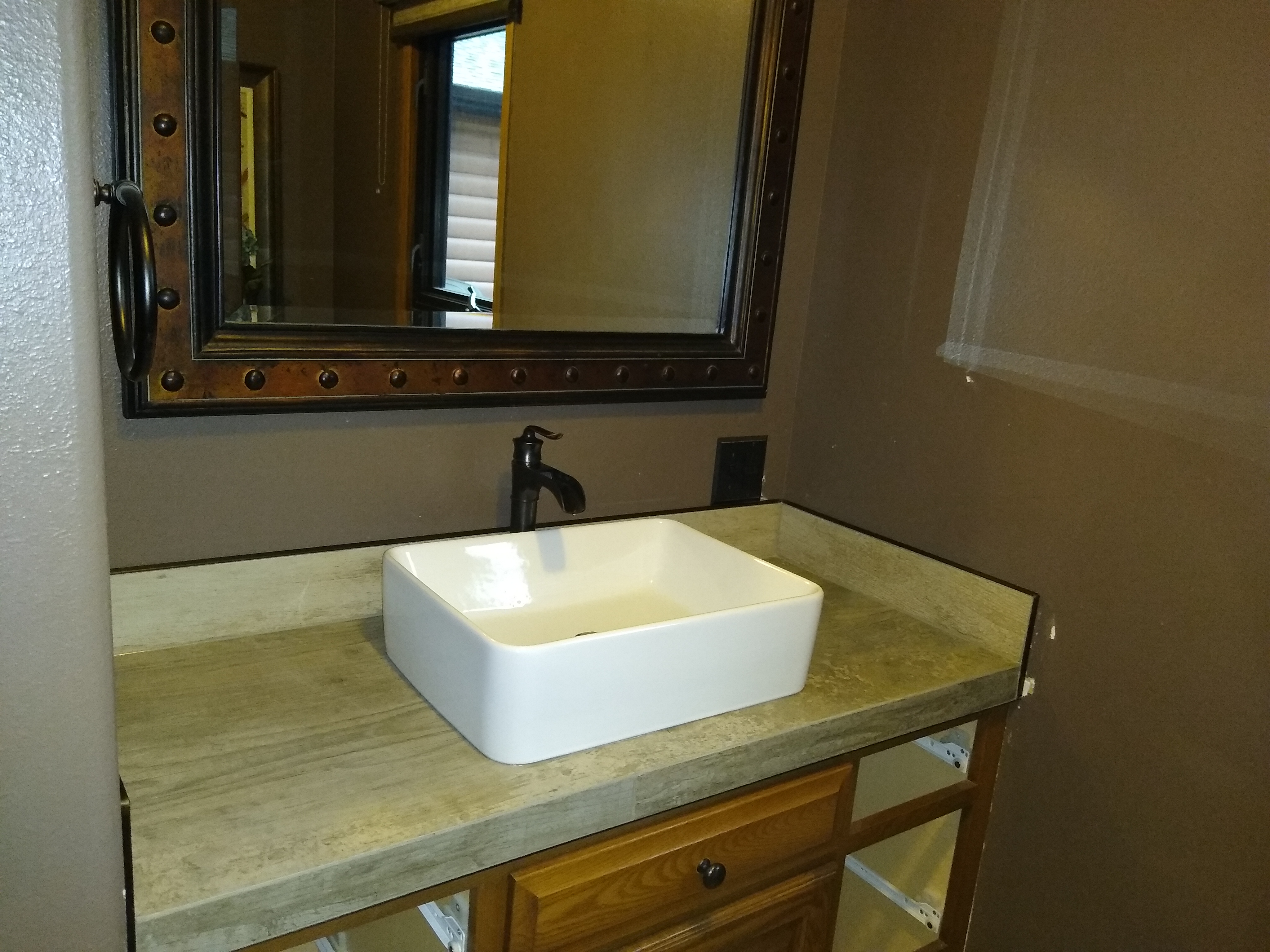 Bathroom Vanities and Heated Tile Floors