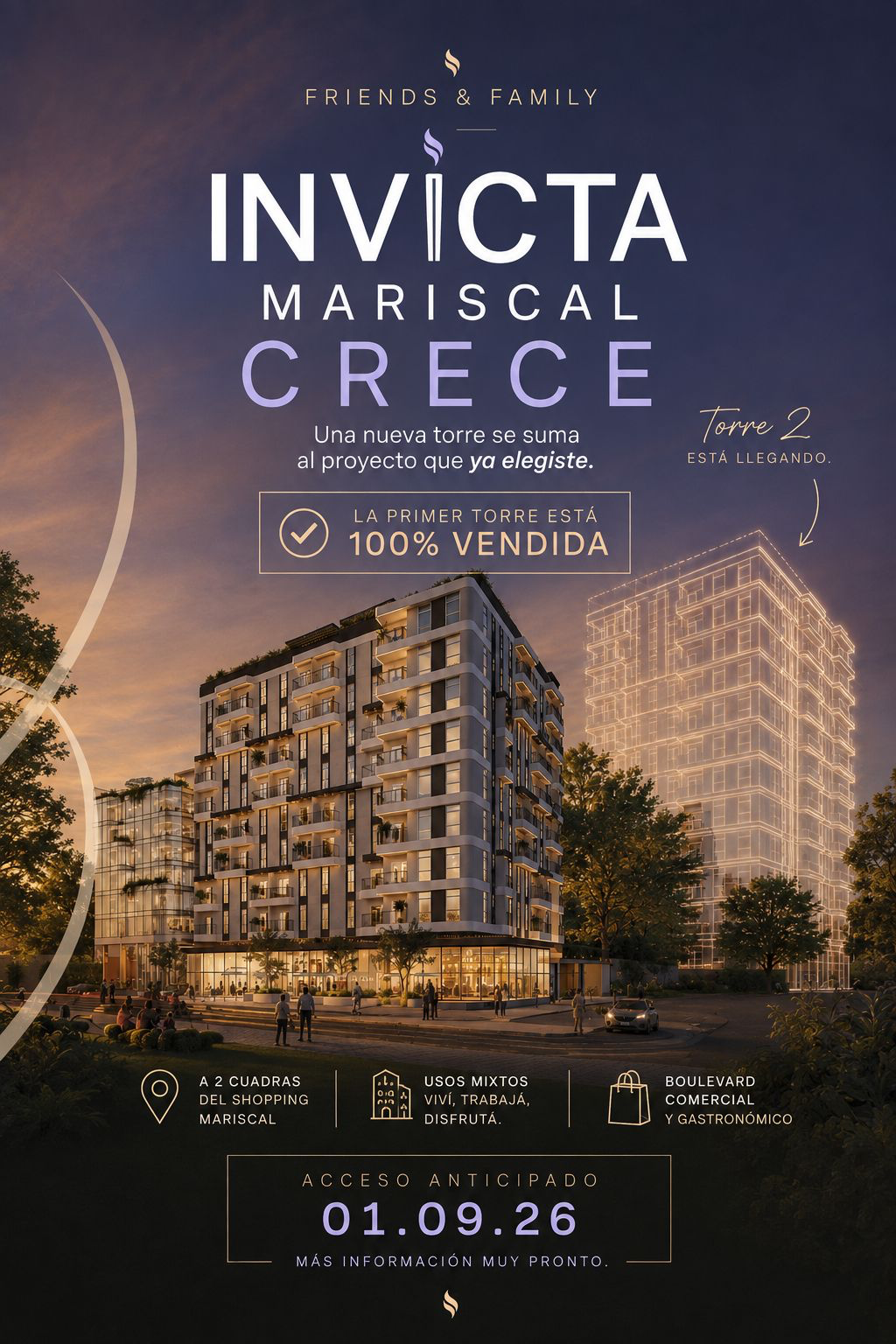 Proyecto inmobiliario Invicta Mariscal Crece en Asunción, Paraguay
