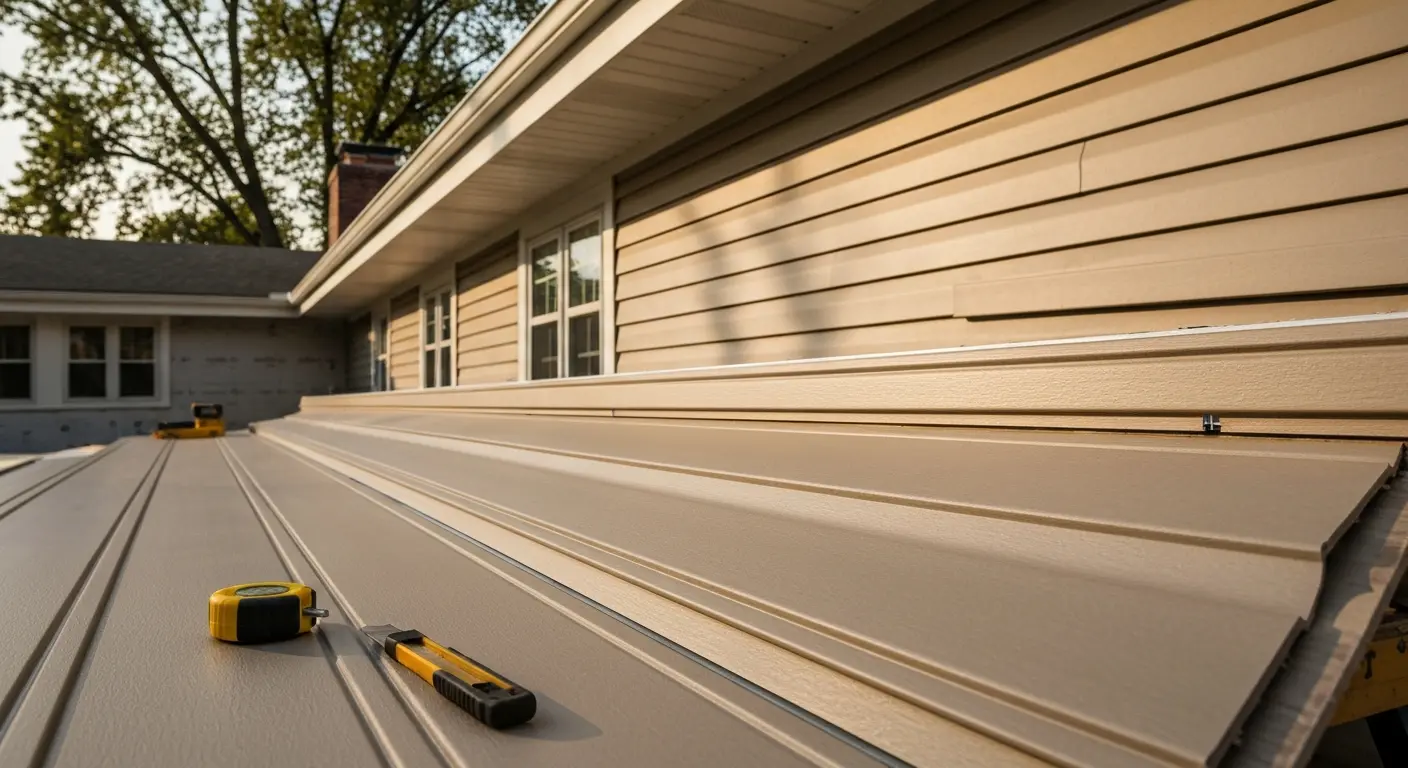 Siding installation work