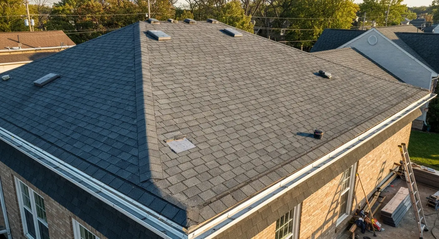 Roof replacement installation