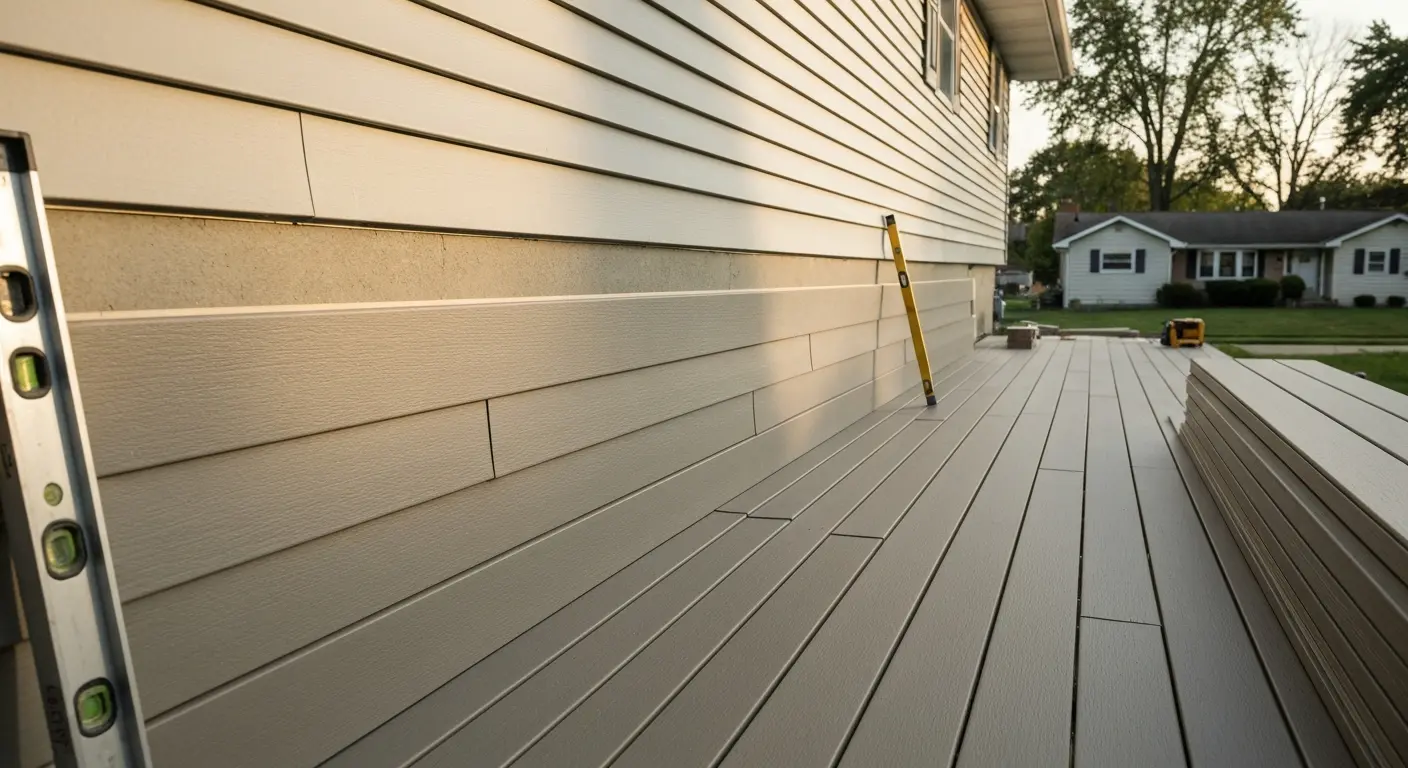 Siding contractor work in Blue Ash