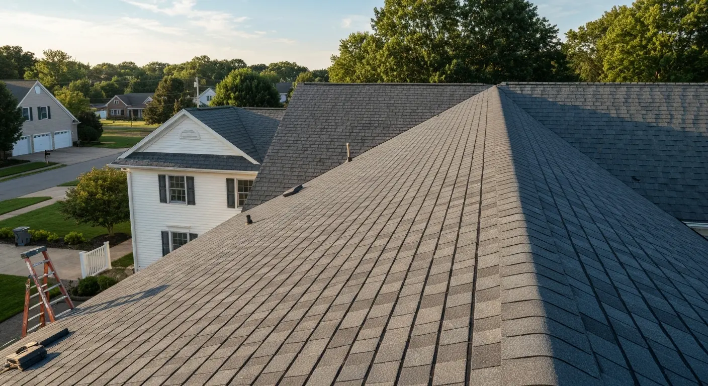 Roof replacement on Harrison home