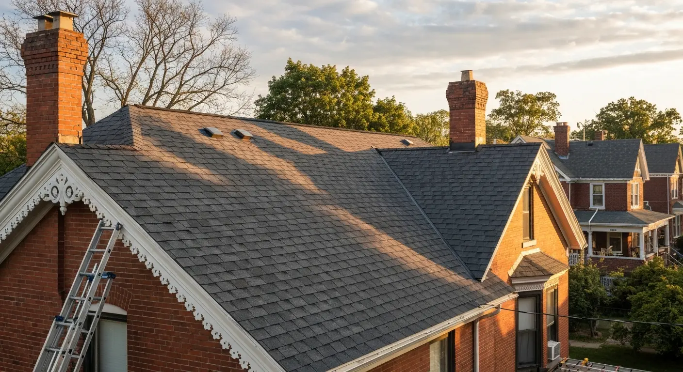 Roof replacement project in Hamilton