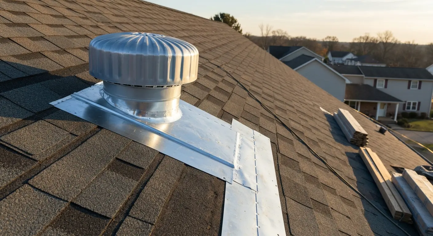 Roof ventilation and flashing