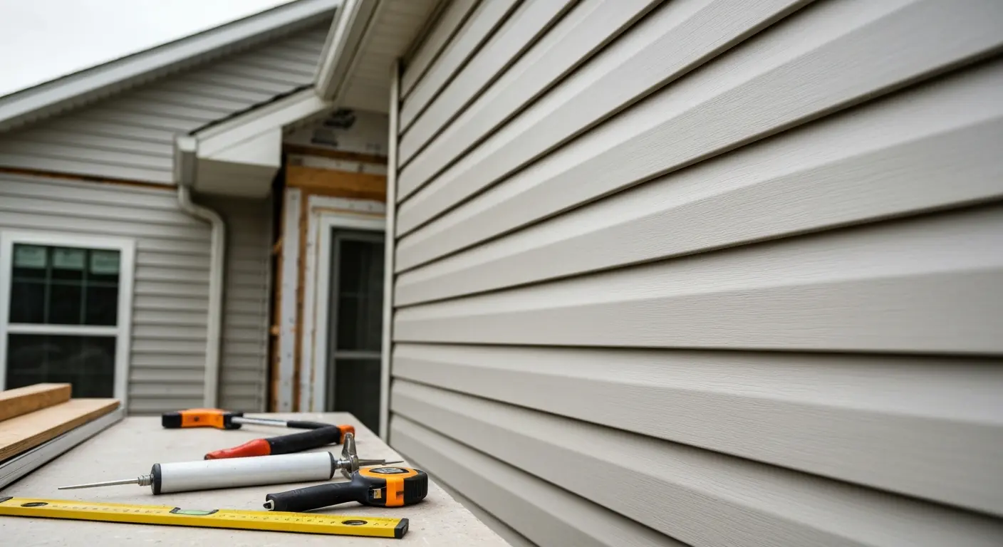 Vinyl siding installation