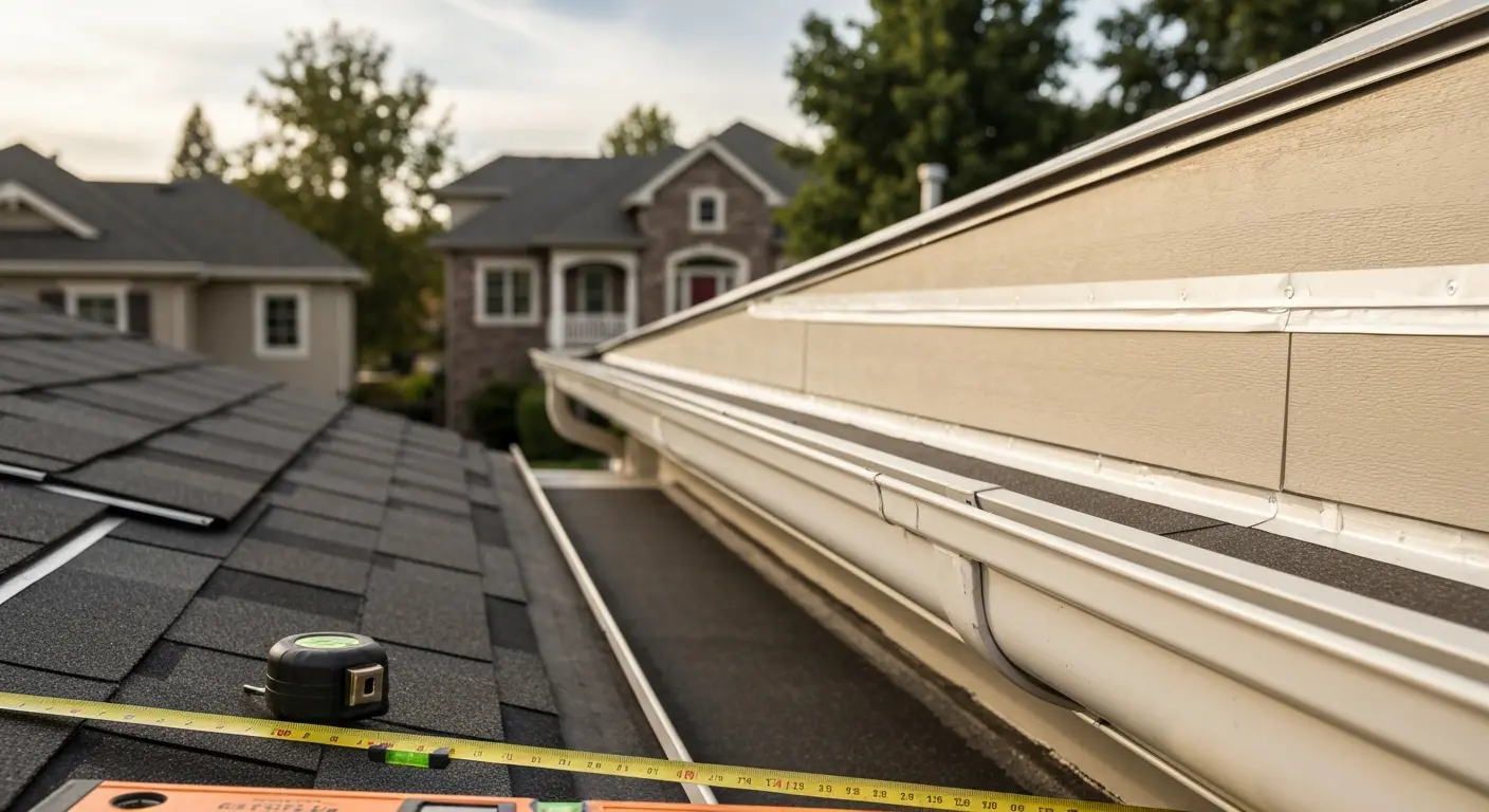 Storm damage repair work