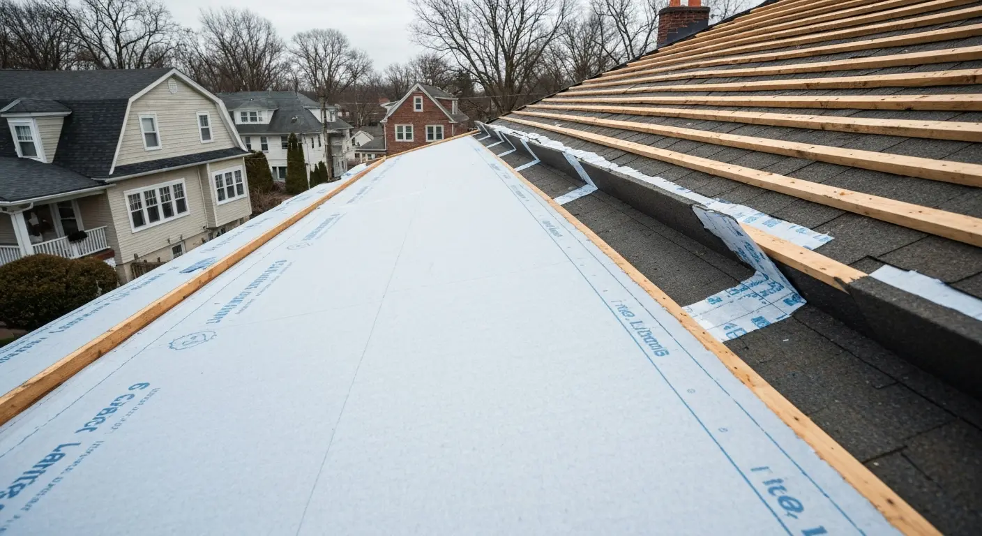 Roof ventilation and underlayment installation