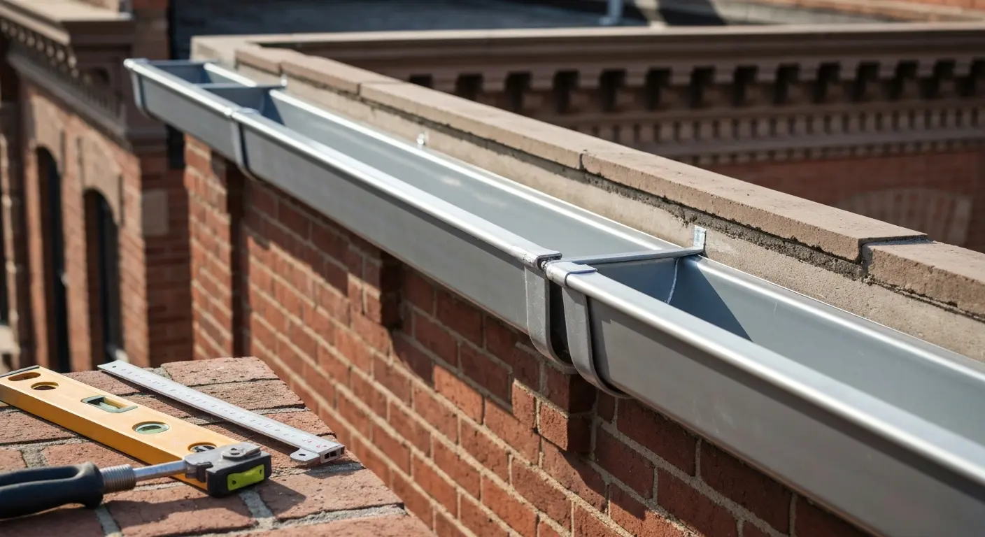 New gutter installation