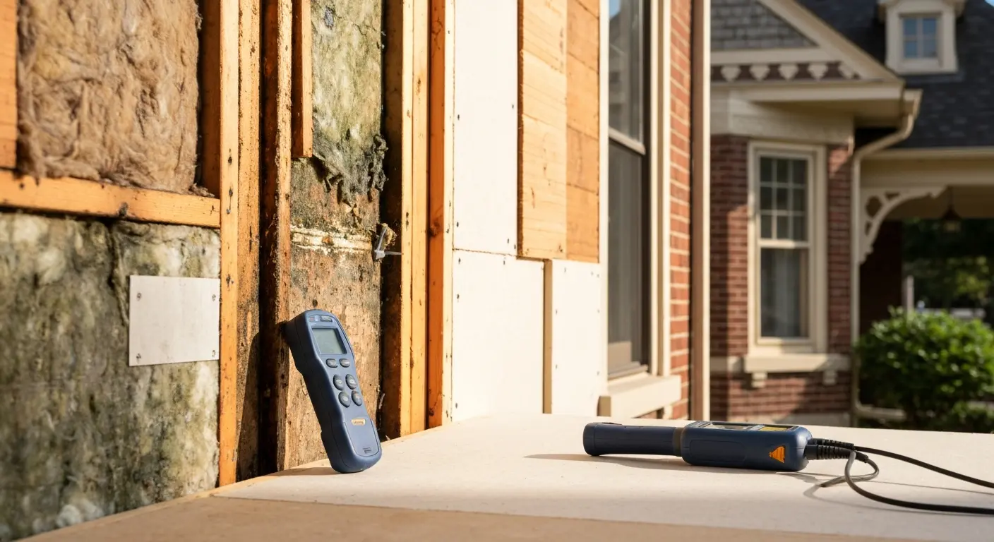 Damaged siding repair assessment