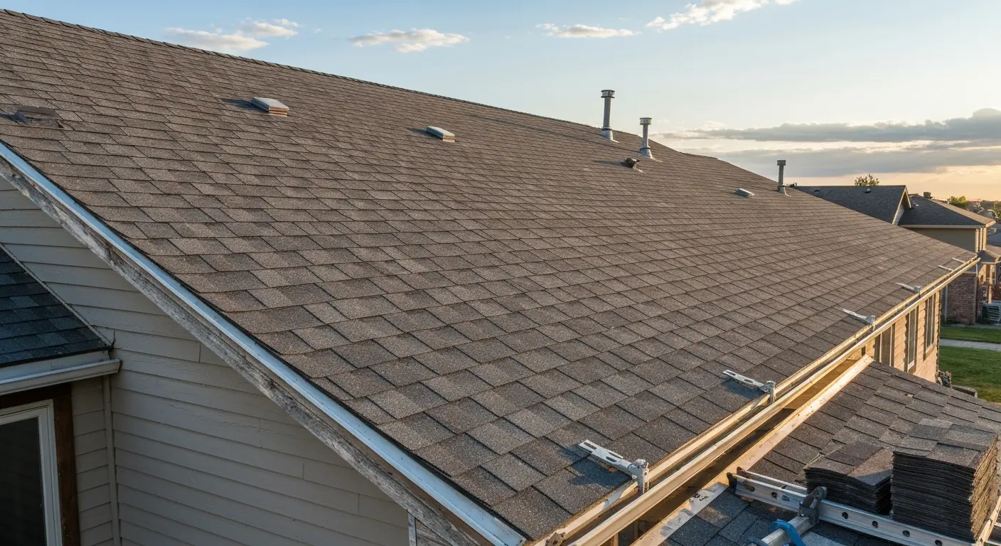 Roof replacement on Monroe residential home
