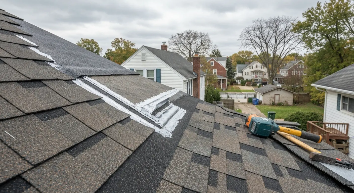 Roof repair work in Milford area