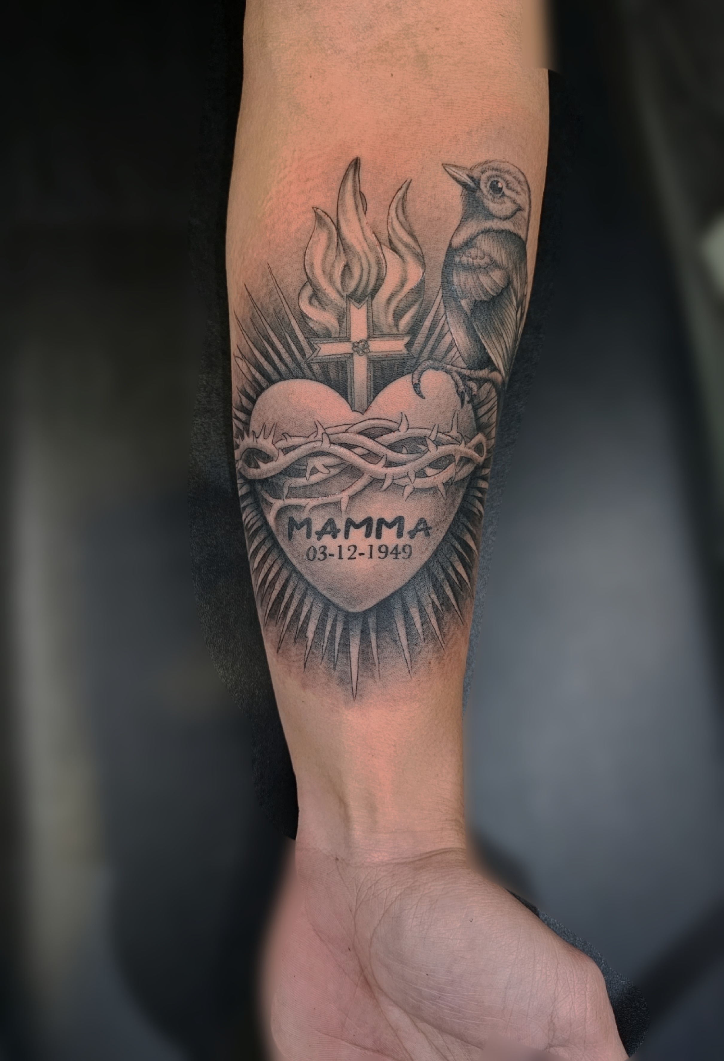 Black & Grey tattoo van Ferry Reedijk