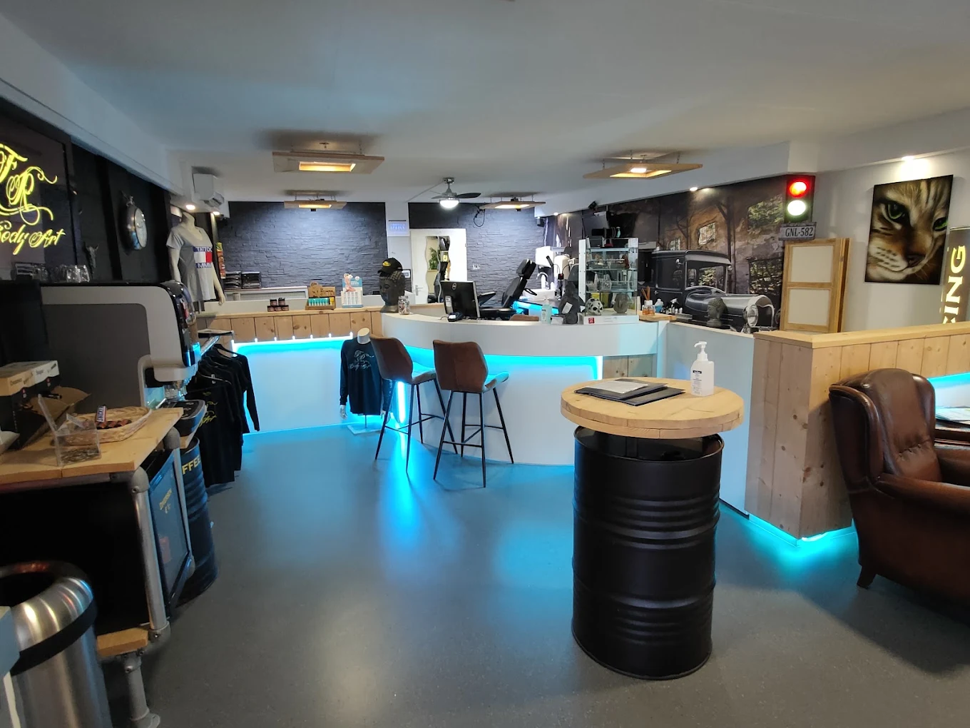 De studio van FR Body Art aan de Onderlangs in Barendrecht