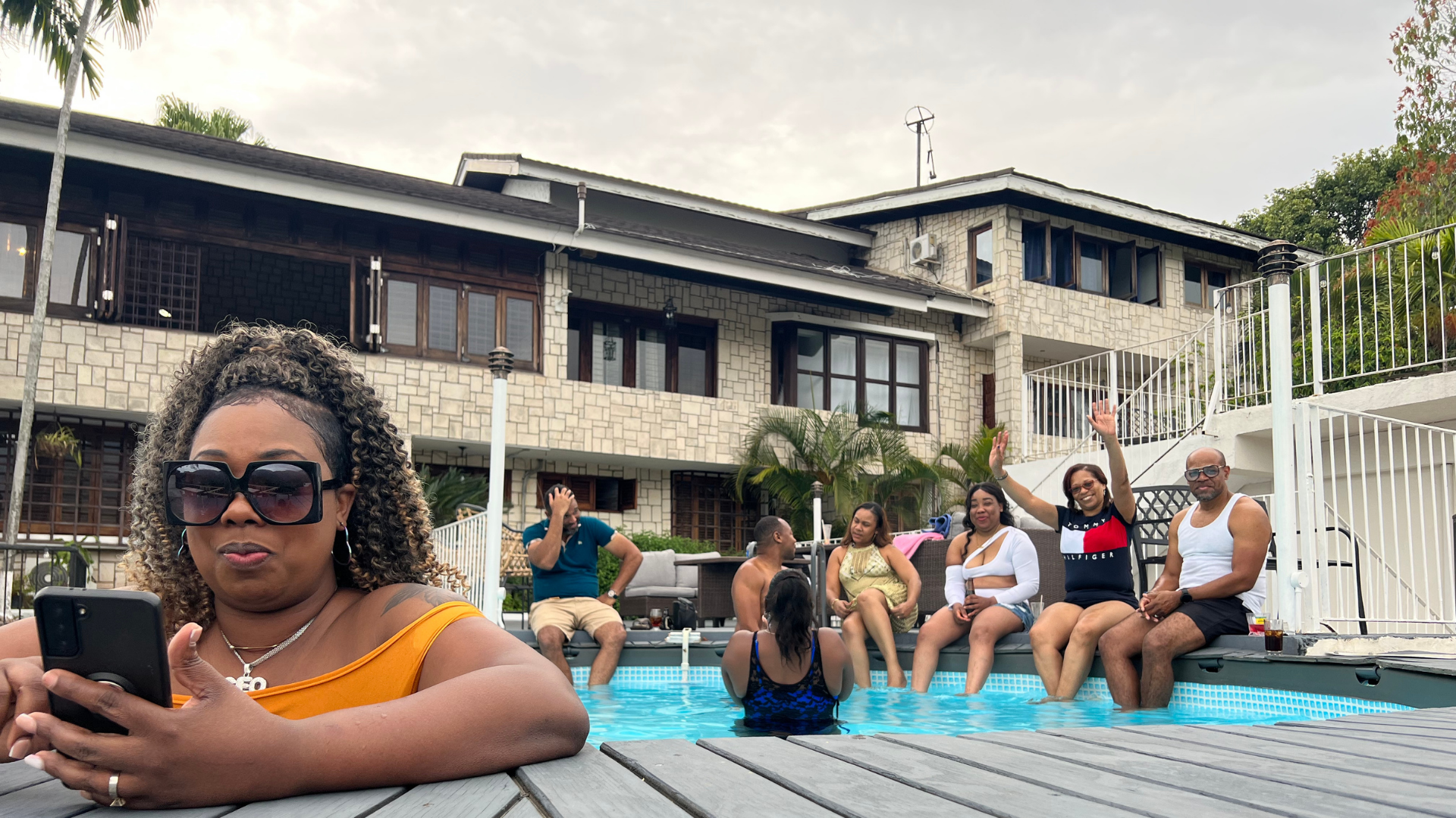 Poolside lounge