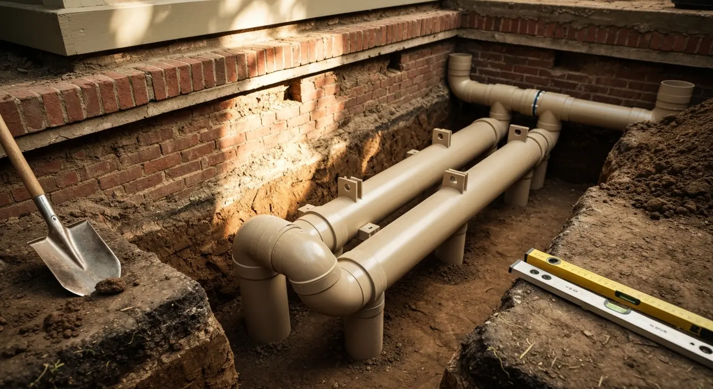 Sewer line work
