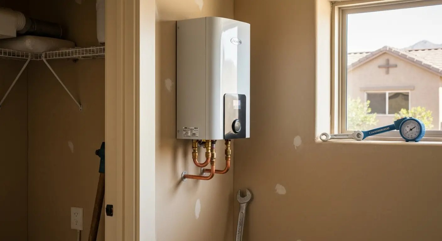 Tankless water heater unit